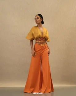 Olla Crop Top-Mustard<Andrea Iyamah Best