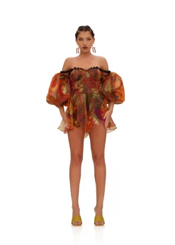 Omma Crop Top-Kola Print<Andrea Iyamah Outlet