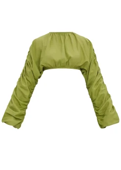 Pado Crop Top-Lime<Andrea Iyamah Cheap
