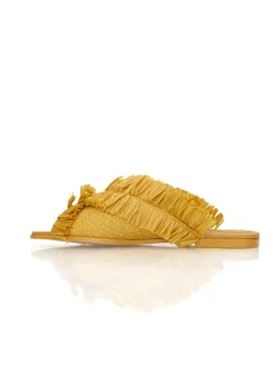 Pola Slippers-Mustard<Andrea Iyamah Best Sale