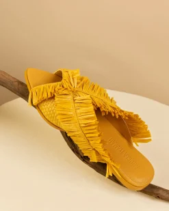 Pola Slippers-Mustard<Andrea Iyamah Best Sale