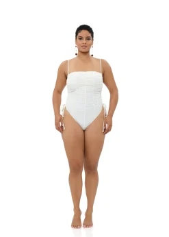 Reco One Piece Swimsuit-Limestone<Andrea Iyamah Store