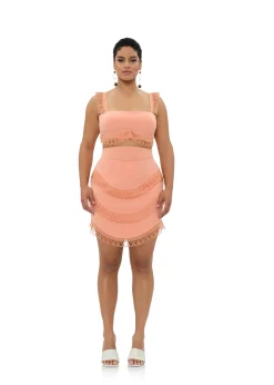 Rizo Crop Top-Powder Peach<Andrea Iyamah Fashion