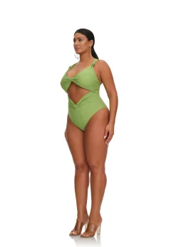 Rora One Piece Swimsuit-Aloe<Andrea Iyamah Cheap