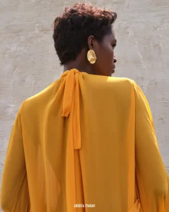 Sade Cover-Up Marigold Dress<Andrea Iyamah Discount