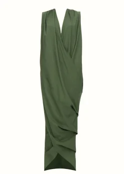 Sayo Kaftan Dress-Forest<Andrea Iyamah Outlet