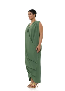 Sayo Kaftan Dress-Forest<Andrea Iyamah Outlet