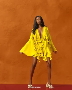 Tari Romper-Lemon<Andrea Iyamah Store