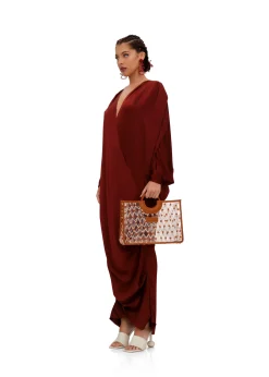 Tibara Kaftan Dress-Cinnamon<Andrea Iyamah Best
