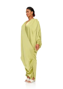 Tibara Kaftan Dress-Lime<Andrea Iyamah Sale