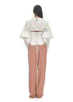 Tula White Corset Top<Andrea Iyamah Best