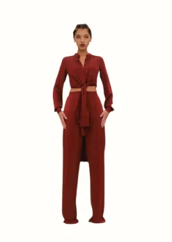 Uchi Tunic-Chocolate<Andrea Iyamah Shop
