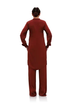 Uchi Tunic-Chocolate<Andrea Iyamah Shop