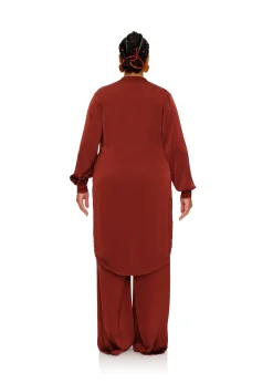 Uchi Tunic-Chocolate<Andrea Iyamah Shop