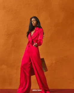 Vana Shirt-Ruby<Andrea Iyamah Sale