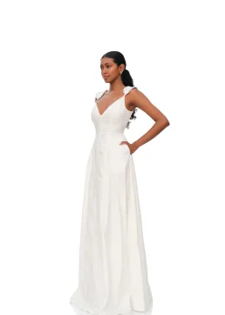 Vola Maxi Dress-Ivory<Andrea Iyamah Fashion
