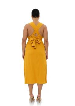 Zado Dress-Gold<Andrea Iyamah Shop